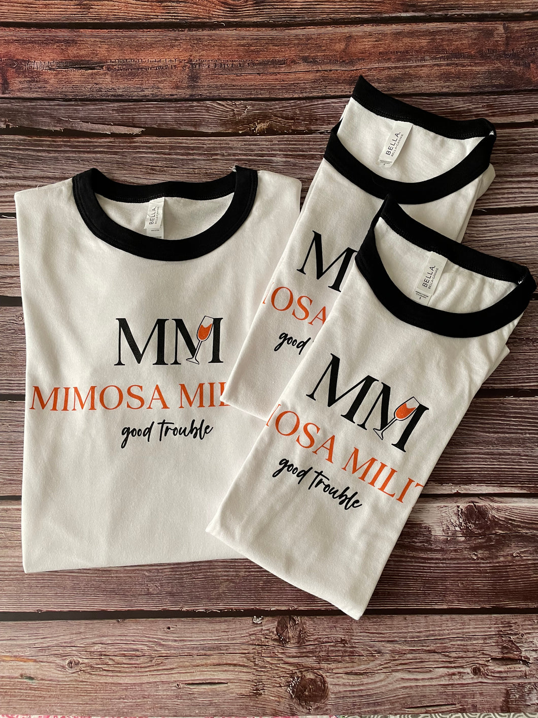 Women's Ringer Tee - White/Navy