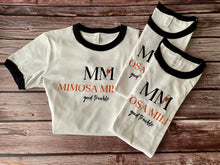 Load image into Gallery viewer, Women&#39;s Ringer Tee - White/Navy
